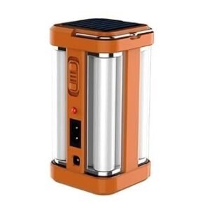 Boosty® Plastic 24 Energy 4 Tubes 360 Degree Hi-Bright Lantern with Solar and Rechargeable Electric Emergency Light (Multicolor)