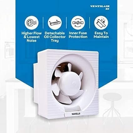 Havells Ventil Air DX 200mm Exhaust Fan (White) - Image 4