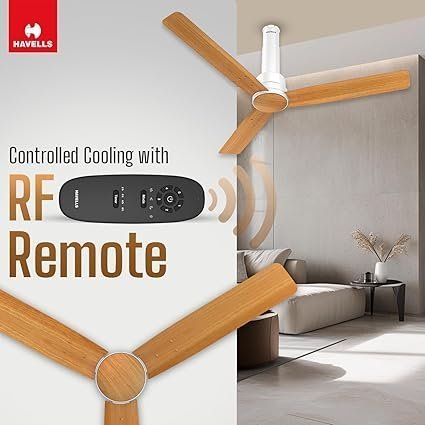 Havells 1200mm Elio Prime BLDC Ceiling Fan | Remote Controlled, High Air Delivery Fan | 5 Star Rated, Upto 60% Energy Saving, 2+1* Year Warranty - Image 6