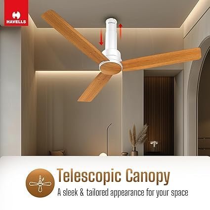 Havells 1200mm Elio Prime BLDC Ceiling Fan | Remote Controlled, High Air Delivery Fan | 5 Star Rated, Upto 60% Energy Saving, 2+1* Year Warranty - Image 3