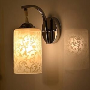 Mahganya Industries Designer Home Decorative Modern Wall lamp for Living Room, Bedside, Bedroom, Decorative Light for Indoor Application Without Bulb (Pine Wood, Beige) Wall Light 0104