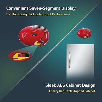 V-Guard VGSD 50 Smart Stabilizer for Refrigerator up to 300 Litre | Advance Overheat Protection | 2 A Capacity | Convenient LED Indicator | Cherry Red (Working Range:130-290 VAC) - Image 6