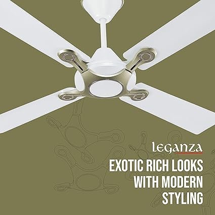 Havells 1200mm Leganza ES 4B Ceiling Fan | Best fan in 4 Blade, Premium Finish Deco. Fan, High Air Delivery | Energy Saving, 100% Pure Copper Motor, 2 Year Warranty | - Image 5