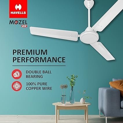 Havells 1200mm Mozel ES Ceiling Fan | Best in class base fan,High Air Delivery, Energy Saving, 100% Pure Copper Motor | 2 Year Warranty - Image 5