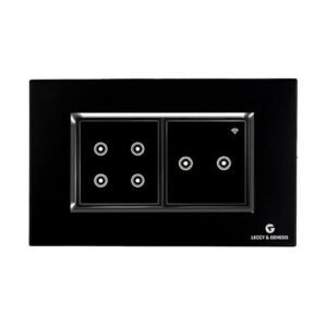 L&G 4 Modular Smart Switch Board | 6 SL&G 4 Modular Smart Switch Board | 6 Smart Switch Control | WiFi Smart Switch, Smart Switch Panel (Size: 4M - 146 x 90 x45mm)mart Switch Control | WiFi Smart Switch, Smart Switch Panel (Size: 4M - 146 x 90 x45mm)