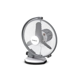 Goldmedal Tristar 225 mm Personal Fan For Home and Office | Powder Coated Metallic Finish | High Speed | High RPM | 2 years Warranty (White Grey)