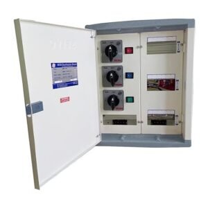 SELVO 63 Amp 6 Ways TPN Phase Selector Distribution Board (Fitted with 1 Pole 3 Ways 63A Rotary switches & duly wired)