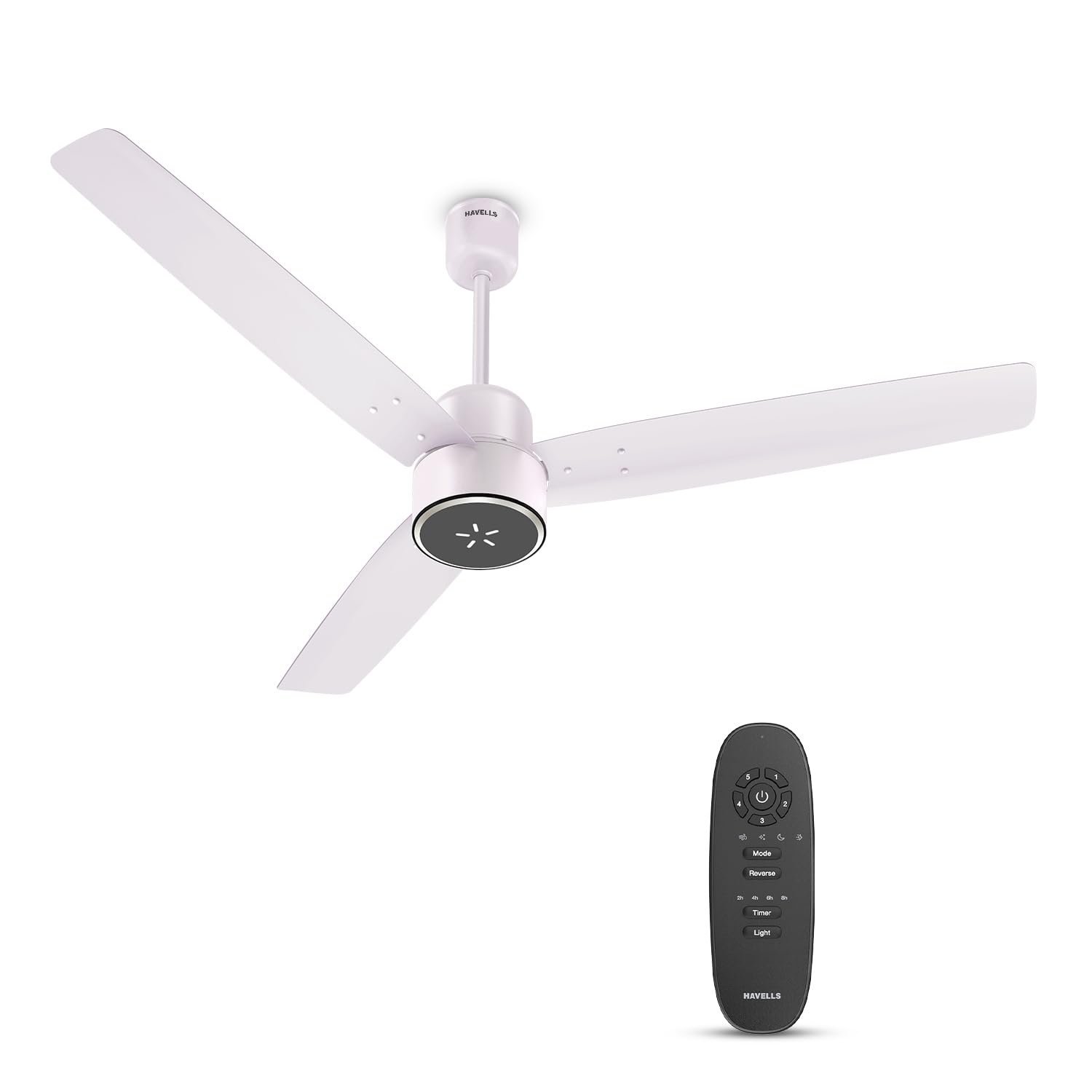 Havells FAB BLDC ULED Ceiling Fan 1200mm, 5 star, LED Speed Indicator, 380 RPM, Up to 65% Savings,Reverse Rotation,4 Speed Modes,Low Wattage 30W,Low Noise,Air Flow:225 CMM, 3...