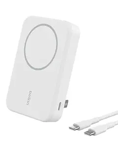 Belkin Qi2 10000 mAh Magsafe Wireless Power Bank | 15W Wireless Fast Charging, Compatible w/iPhone 17, Air, Pro, Pro Max, Google Pixel 10, etc. | 2 Years Warranty | White