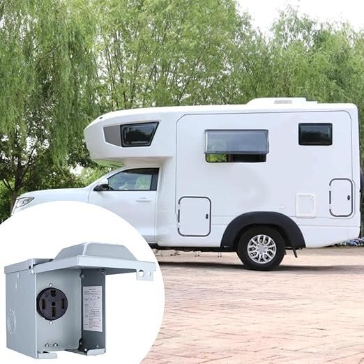 Lyla Rv Power Outlet Panel Box Electrical Receptacle Panel 50Amp Nema 14 50R - Image 2