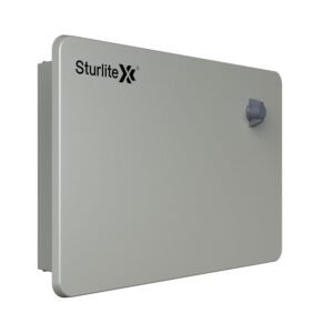 Sturlite Ovix Double Door MCB Distribution Board | 8 Way TPN (Triple Pole and Neutral) | Metal Body with Premium Finish & Concealed Hinges | Cable Kit Included
