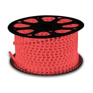 Wipro Garnet 50 Meters Led Strip Light| 60 LEDs/Mtr | Red | Ip65-Waterproof | Flexible Rope Light for Outdoor & Indoor Decoration Strip for Balcony, False Ceiling|Pack of 5